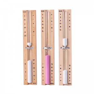 Tehtaan tukkumyynti 5 15 minuutin ekovärinen pyörivä tiimalasi puuläinen sauna -hiekka -ajastin